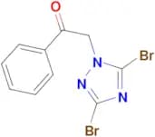 2-(3,5-dibromo-1H-1,2,4-triazol-1-yl)-1-phenylethan-1-one