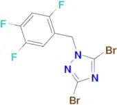 3,5-dibromo-1-[(2,4,5-trifluorophenyl)methyl]-1H-1,2,4-triazole