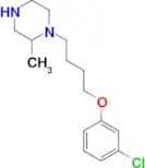 1-[4-(3-chlorophenoxy)butyl]-2-methylpiperazine