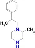 2-methyl-1-(2-phenylpropyl)piperazine