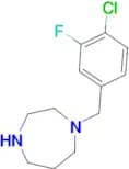 1-[(4-chloro-3-fluorophenyl)methyl]-1,4-diazepane