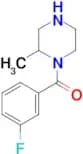 1-(3-fluorobenzoyl)-2-methylpiperazine