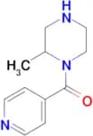 2-methyl-1-(pyridine-4-carbonyl)piperazine