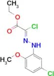 ethyl (2Z)-2-chloro-2-[2-(5-chloro-2-methoxyphenyl)hydrazin-1-ylidene]acetate