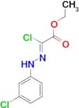 ethyl (2Z)-2-chloro-2-[2-(3-chlorophenyl)hydrazin-1-ylidene]acetate