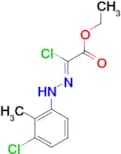 ethyl (2Z)-2-chloro-2-[2-(3-chloro-2-methylphenyl)hydrazin-1-ylidene]acetate