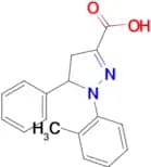 1-(2-methylphenyl)-5-phenyl-4,5-dihydro-1H-pyrazole-3-carboxylic acid