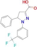 5-phenyl-1-[3-(trifluoromethyl)phenyl]-4,5-dihydro-1H-pyrazole-3-carboxylic acid