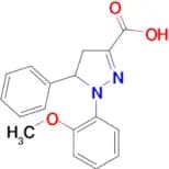 1-(2-methoxyphenyl)-5-phenyl-4,5-dihydro-1H-pyrazole-3-carboxylic acid