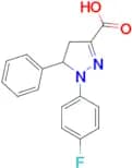 1-(4-fluorophenyl)-5-phenyl-4,5-dihydro-1H-pyrazole-3-carboxylic acid