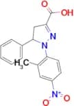 1-(2-methyl-4-nitrophenyl)-5-phenyl-4,5-dihydro-1H-pyrazole-3-carboxylic acid