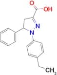 1-(4-ethylphenyl)-5-phenyl-4,5-dihydro-1H-pyrazole-3-carboxylic acid