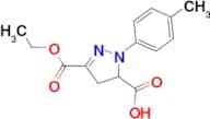 3-(ethoxycarbonyl)-1-(4-methylphenyl)-4,5-dihydro-1H-pyrazole-5-carboxylic acid