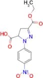 3-(ethoxycarbonyl)-1-(4-nitrophenyl)-4,5-dihydro-1H-pyrazole-5-carboxylic acid