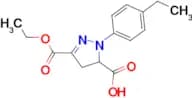 3-(ethoxycarbonyl)-1-(4-ethylphenyl)-4,5-dihydro-1H-pyrazole-5-carboxylic acid