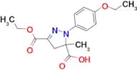 3-(ethoxycarbonyl)-1-(4-ethoxyphenyl)-5-methyl-4,5-dihydro-1H-pyrazole-5-carboxylic acid
