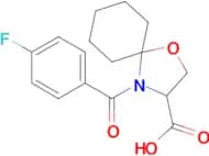 4-(4-fluorobenzoyl)-1-oxa-4-azaspiro[4.5]decane-3-carboxylic acid