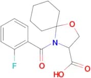 4-(2-fluorobenzoyl)-1-oxa-4-azaspiro[4.5]decane-3-carboxylic acid