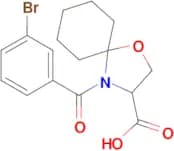4-(3-bromobenzoyl)-1-oxa-4-azaspiro[4.5]decane-3-carboxylic acid