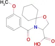 4-(3-methoxybenzoyl)-1-oxa-4-azaspiro[4.5]decane-3-carboxylic acid