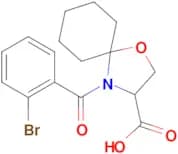 4-(2-bromobenzoyl)-1-oxa-4-azaspiro[4.5]decane-3-carboxylic acid