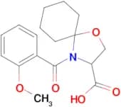 4-(2-methoxybenzoyl)-1-oxa-4-azaspiro[4.5]decane-3-carboxylic acid
