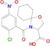 4-(2-chloro-5-nitrobenzoyl)-1-oxa-4-azaspiro[4.5]decane-3-carboxylic acid