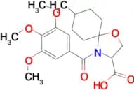 8-methyl-4-(3,4,5-trimethoxybenzoyl)-1-oxa-4-azaspiro[4.5]decane-3-carboxylic acid