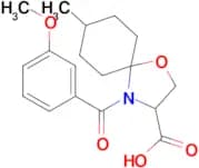 4-(3-methoxybenzoyl)-8-methyl-1-oxa-4-azaspiro[4.5]decane-3-carboxylic acid