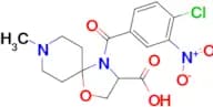 4-(4-chloro-3-nitrobenzoyl)-8-methyl-1-oxa-4,8-diazaspiro[4.5]decane-3-carboxylic acid