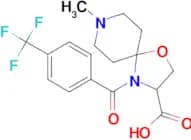 8-methyl-4-[4-(trifluoromethyl)benzoyl]-1-oxa-4,8-diazaspiro[4.5]decane-3-carboxylic acid