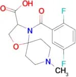4-(2,5-difluorobenzoyl)-8-methyl-1-oxa-4,8-diazaspiro[4.5]decane-3-carboxylic acid