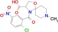 4-(2-chloro-5-nitrobenzoyl)-8-methyl-1-oxa-4,8-diazaspiro[4.5]decane-3-carboxylic acid