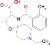 8-ethyl-4-(2-methylbenzoyl)-1-oxa-4,8-diazaspiro[4.5]decane-3-carboxylic acid