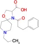 4-(3-phenylpropanoyl)-8-propyl-1-oxa-4,8-diazaspiro[4.5]decane-3-carboxylic acid
