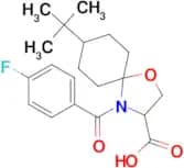 8-tert-butyl-4-(4-fluorobenzoyl)-1-oxa-4-azaspiro[4.5]decane-3-carboxylic acid