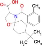 8-tert-butyl-4-(2-methylbenzoyl)-1-oxa-4-azaspiro[4.5]decane-3-carboxylic acid
