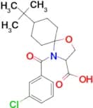 8-tert-butyl-4-(3-chlorobenzoyl)-1-oxa-4-azaspiro[4.5]decane-3-carboxylic acid