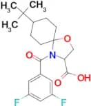 8-tert-butyl-4-(3,5-difluorobenzoyl)-1-oxa-4-azaspiro[4.5]decane-3-carboxylic acid