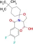 8-tert-butyl-4-(3,4-difluorobenzoyl)-1-oxa-4-azaspiro[4.5]decane-3-carboxylic acid