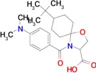 8-tert-butyl-4-[4-(dimethylamino)benzoyl]-1-oxa-4-azaspiro[4.5]decane-3-carboxylic acid