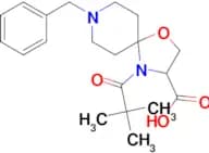 8-benzyl-4-(2,2-dimethylpropanoyl)-1-oxa-4,8-diazaspiro[4.5]decane-3-carboxylic acid