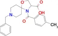 8-benzyl-4-(4-methylbenzoyl)-1-oxa-4,8-diazaspiro[4.5]decane-3-carboxylic acid