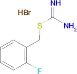 {[(2-fluorophenyl)methyl]sulfanyl}methanimidamide hydrobromide