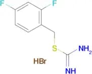 {[(2,4-difluorophenyl)methyl]sulfanyl}methanimidamide hydrobromide