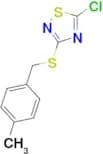 5-chloro-3-{[(4-methylphenyl)methyl]sulfanyl}-1,2,4-thiadiazole