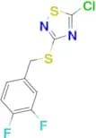 5-chloro-3-{[(3,4-difluorophenyl)methyl]sulfanyl}-1,2,4-thiadiazole