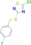 5-chloro-3-{[(4-fluorophenyl)methyl]sulfanyl}-1,2,4-thiadiazole
