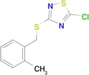 5-chloro-3-{[(2-methylphenyl)methyl]sulfanyl}-1,2,4-thiadiazole