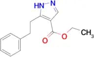 ethyl 5-(2-phenylethyl)-1H-pyrazole-4-carboxylate